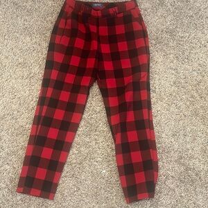 Flannel dress ankle pant